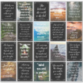 感動的引用文 シール (正面)