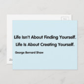 感動的引用文 – ジョージ・バーナード・ショー ポストカード (正面/裏面)