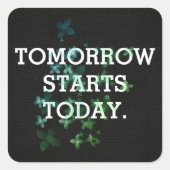 感動的引用文 スクエアシール (正面)