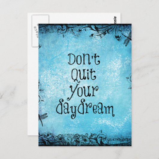 感動的引用文：デイやめドリームするな ポストカード (正面/裏面)