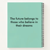 感動的引用文 ノートブック (裏面)