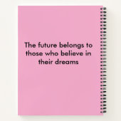 感動的引用文 ノートブック (裏面)