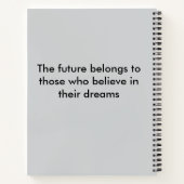 感動的引用文 ノートブック (裏面)