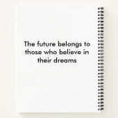 感動的引用文 ノートブック (裏面)