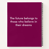 感動的引用文 ノートブック (裏面)