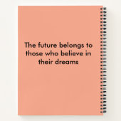 感動的引用文 ノートブック (裏面)