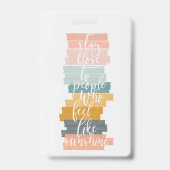 感動的引用文 バッジ (正面)