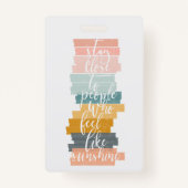 感動的引用文 バッジ (正面)