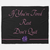 感動的引用文 フリースブランケット (正面(横))