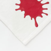 感動的引用文「ブラシで消す」カラフル絵を描 フリースブランケット (角)