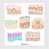 感動的引用文，ポジティビティのスクラップブックパック シール (シート)