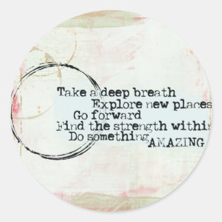 感動的引用文 ラウンドシール