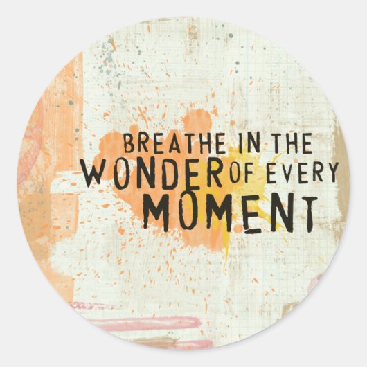 感動的引用文 ラウンドシール (正面)