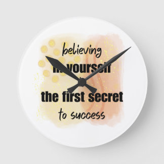 感動的引用文 ラウンド壁時計