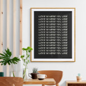 感動的引用文 |レトロ白黒タイポグラフィ ポスター