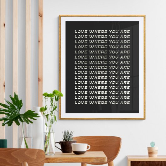 感動的引用文 |レトロ白黒タイポグラフィ ポスター