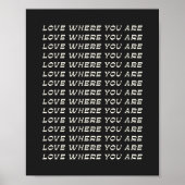 感動的引用文 |レトロ白黒タイポグラフィ ポスター (正面)