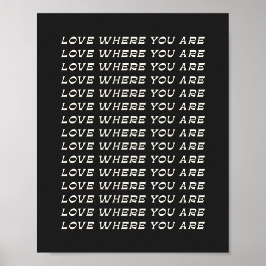 感動的引用文 |レトロ白黒タイポグラフィ ポスター (正面)