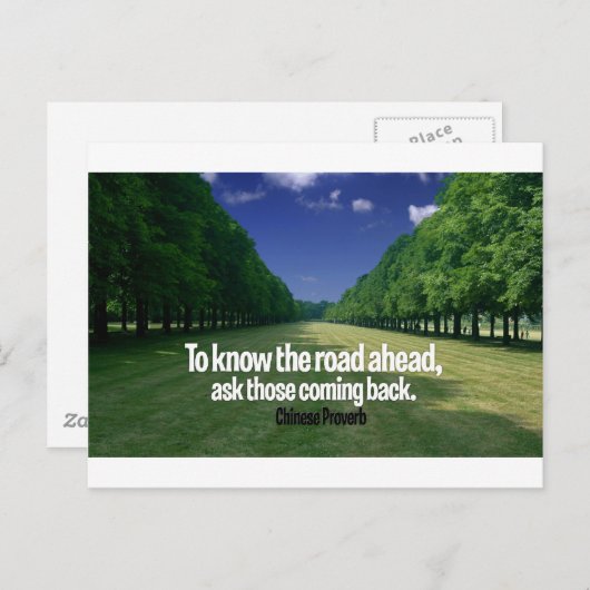 感動的引用文--中国の諺 ポストカード (正面/裏面)