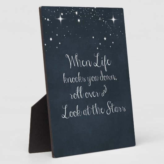 感動的引用文：人生がダウンする時 フォトプラーク (側面)