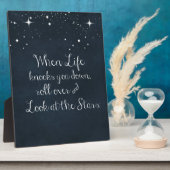 感動的引用文:人生がダウンする時 フォトプラーク (側面)