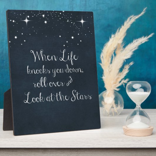 感動的引用文：人生がダウンする時 フォトプラーク (側面)