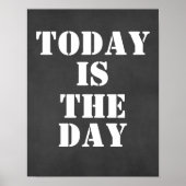 感動的引用文:今日は日 ポスター (正面)