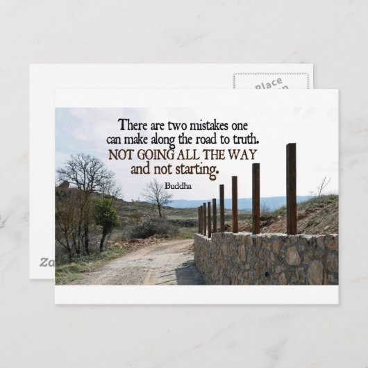 感動的引用文- – 仏 ポストカード (正面/裏面)