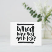 感動的引用文:何を失う得んだ? ポストカード (スタンド正面)