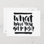 感動的引用文:何を失う得んだ? ポストカード (正面/裏面)