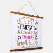 感動的引用文 吊り下げ型タペストリー (傾斜あり)