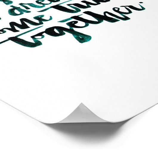 感動的引用文:夢を作ろう来.. ポスター (角)