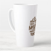 感動的引用文 – 完了するまで不可能 カフェラテマグ (左アングル)