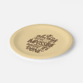 感動的引用文 – 完了するまで不可能 ペーパープレート (アングル)