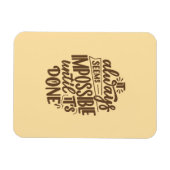 感動的引用文 – 完了するまで不可能 マグネット (横)