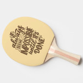 感動的引用文 – 完了するまで不可能 卓球ラケット (横)
