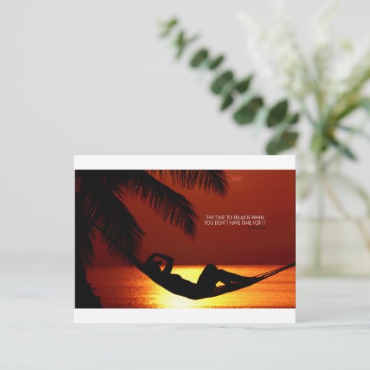 感動的引用文- – 時間リラックス ポストカード (スタンド正面)