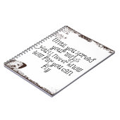 感動的引用文:翼を広げて飛ぶ ノートブック (左側)