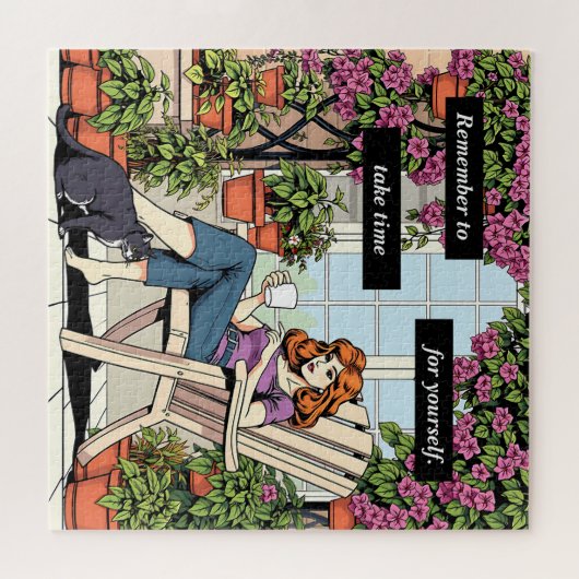 感動的引用文 | 自分で時間を取る ジグソーパズル (横)