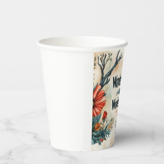 感動的引用文:頻繁に歩き回る、常に疑問に思さまよう 紙コップ (右)