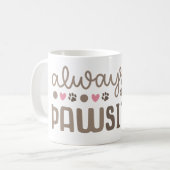 感動的引用文: Always Be Paws-actic コーヒーマグカップ (正面左)