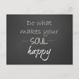 感動的引用文: Soul Happy ポストカード