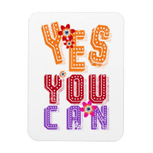 感動的引用文:YesYou Can Magnet
