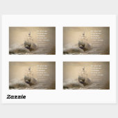 感動的引用文by St. Thomas More 長方形シール (シート)