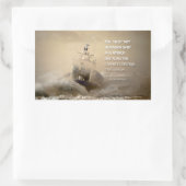 感動的引用文by St. Thomas More 長方形シール (バッグ)