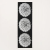 感動的引用文dandelion白黒フォト ヨガマット (裏面)