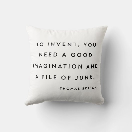 感動的引用文for Inventorミニマルスタイル クッション (裏面)