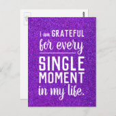 感動的引用文I Am文やる気を起こさせる ポストカード (正面/裏面)