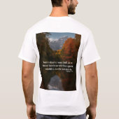 感動的引用文Tシャツデザイン: Tシャツ (裏面)