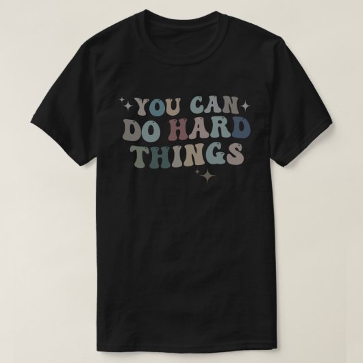 感動的引用文You can do懸命Things引用文 Tシャツ (デザイン正面)